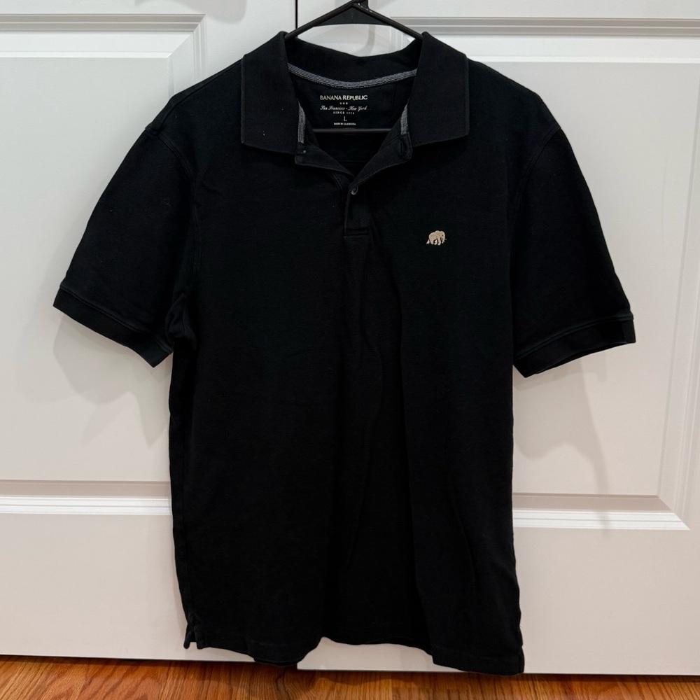 Banana Republic Men's Black Polo Shirt